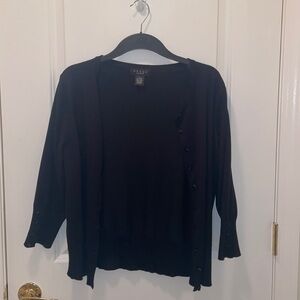 GRACE long sleeves black cardigan sweater